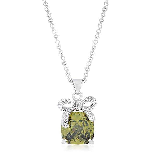 Olivine Pendant with Bow - JGI - Flyclothing LLC