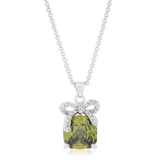 Olivine Pendant with Bow - JGI - Flyclothing LLC