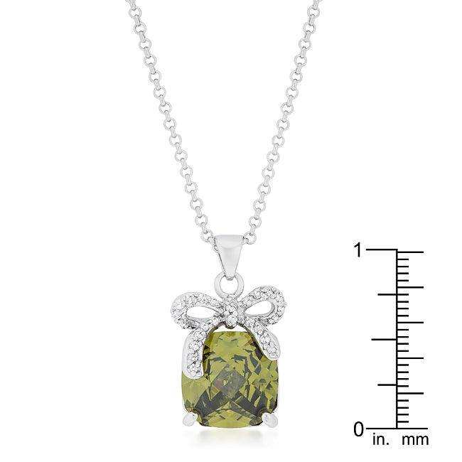 Olivine Pendant with Bow - JGI - Flyclothing LLC