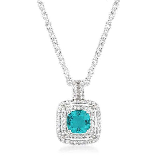 Aqua Halo Stud Pendant - JGI - Flyclothing LLC