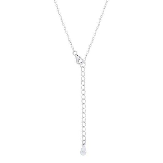 Classic Mystic Cubic Zirconia Rhodium Drop Necklace - JGI - Flyclothing LLC