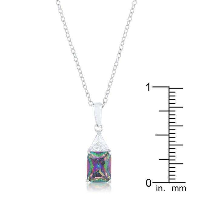 Classic Mystic Cubic Zirconia Rhodium Drop Necklace - JGI - Flyclothing LLC