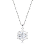 2.04Ct Rhodium Brilliant Marquise Snowflake Pendant - JGI - Flyclothing LLC