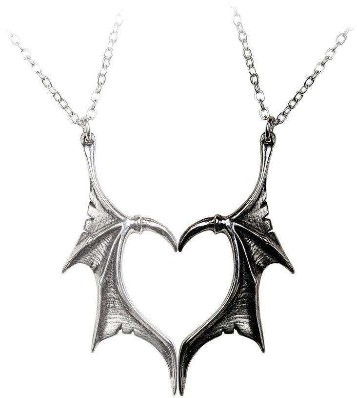 Alchemy Gothic Darkling Heart Necklace - Alchemy Gothic - Flyclothing LLC