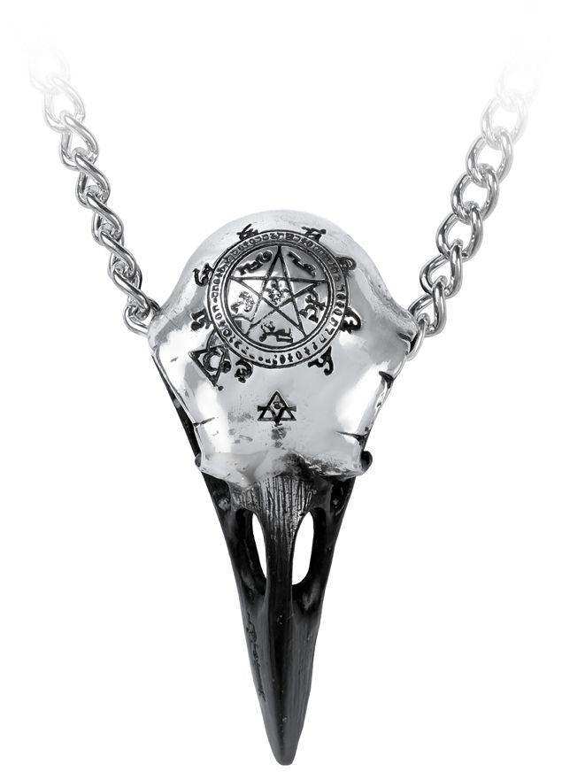 Metalwear Volvan Ravenskull Necklace - Alchemy Gothic - Flyclothing LLC