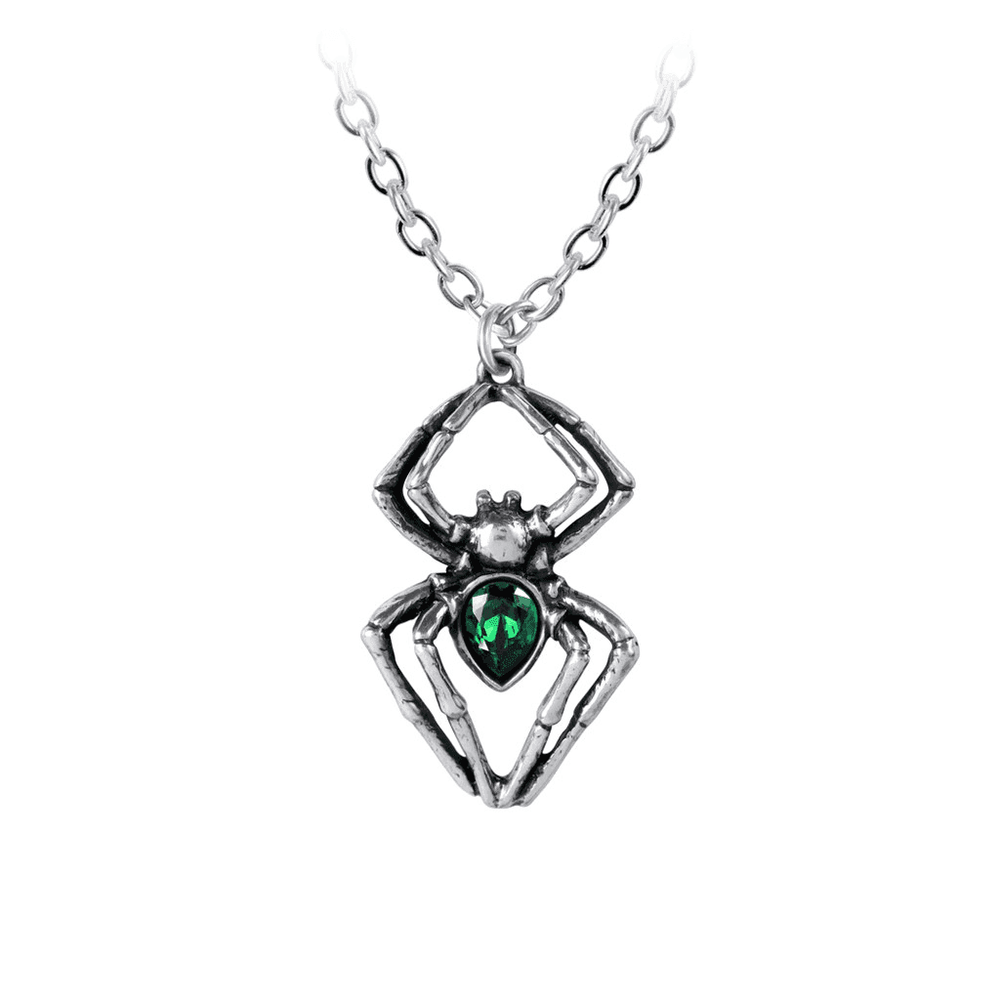 Alchemy Gothic Emerald Spiderling Pendant - Alchemy Gothic - Flyclothing LLC