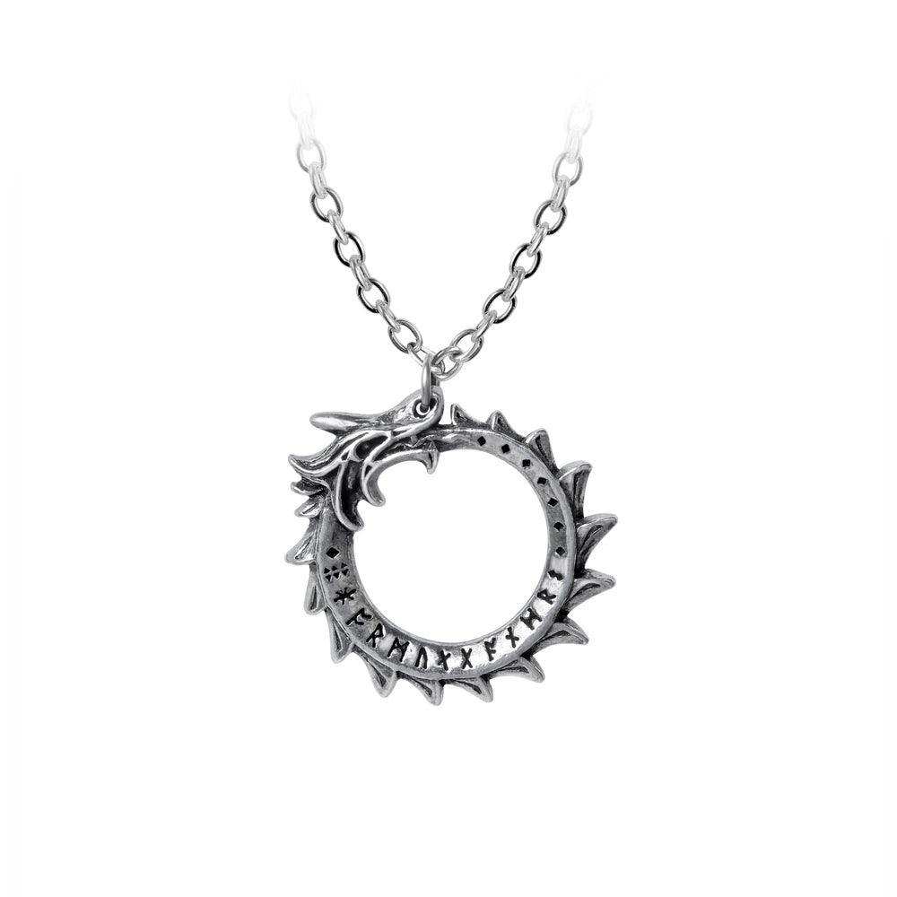 Metalwear Mini Jormungand Pendant - Alchemy Gothic - Flyclothing LLC