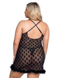 Playboy Bunny Noir Chemise - Roma Costume - Flyclothing LLC