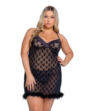 Playboy Bunny Noir Chemise - Roma Costume - Flyclothing LLC