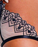 Playboy Bunny Kiss -Piece Chaps Set - Roma Costume - Flyclothing LLC