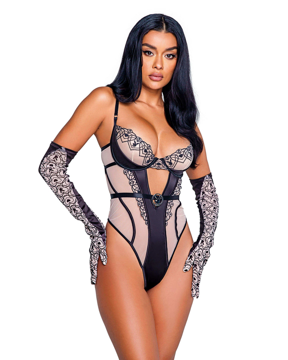 Playboy Bunny Kiss Teddy - Roma Costume - Flyclothing LLC