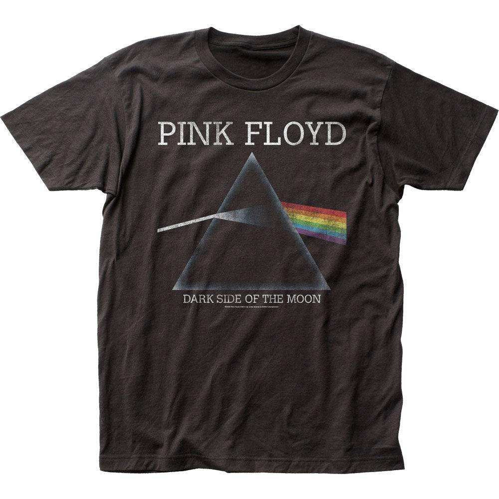 Pink Floyd The Dark Side of the Moon (Distressed) fitted jersey tee - Pink Floyd - Flyclothing LLC