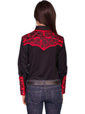 Scully CRIMSON FLORAL TOOLED EMBROIDERED BLOUSE - Scully Leather - Flyclothing LLC