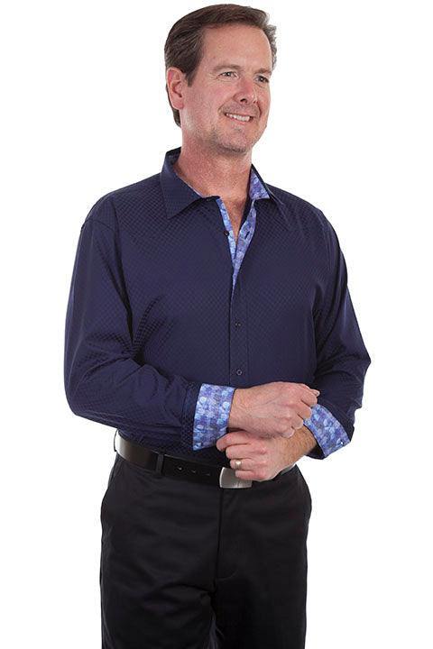 Scully INK TOP SHELF "TONAL CHECK" SHIRT - Scully Leather