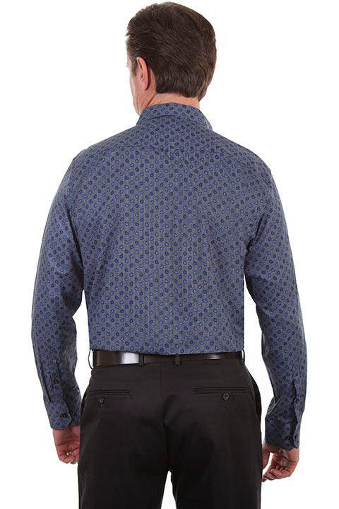 Scully BLUE TOP SHELF "BLUE PAISLEY" SHIRT - Scully Leather - Flyclothing LLC