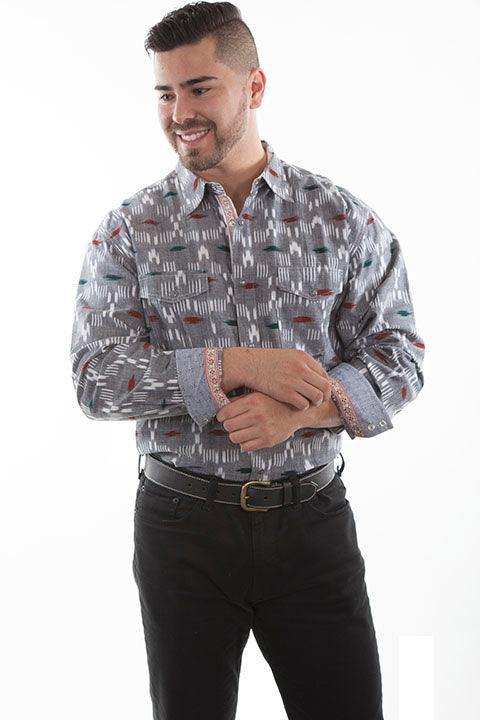 Scully CHARCOAL SIGNATURE SHIRT - Scully Leather - Flyclothing LLC