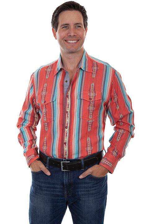 Scully CORAL SOUTHWEST SIGNATURE SHIRT - Scully Leather - Flyclothing LLC
