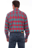 Scully TURQUOISE IKAT PLAID SIGNATURE SHIRT - Scully Leather - Flyclothing LLC