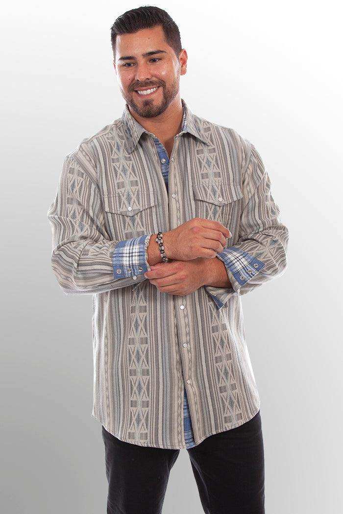 Scully TAUPE SIGNATURE SHIRT - Scully Leather - Flyclothing LLC