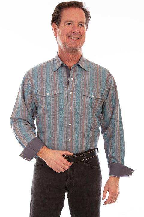 Scully TURQUOISE SIGNATURE SHIRT - Scully Leather - Flyclothing LLC
