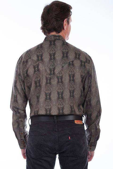 Scully BROWN TENCEL LE FLEUR PRINT SHIRT - Scully Leather - Flyclothing LLC