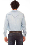 Scully LIGHT BLUE TENCEL SHIRT - Scully Leather - Flyclothing LLC