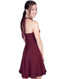 Scully BURGUNDY HALTER DRESS PERUVIAN COTTON - Scully Leather - Flyclothing LLC