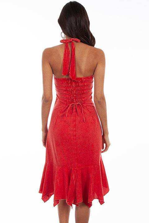 Scully BRICK HALTER DRESS PERUVIAN COTTON - Scully Leather - Flyclothing LLC