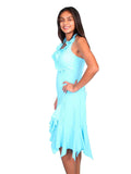 Scully TURQUOISE HALTER DRESS PERUVIAN COTTON - Scully Leather - Flyclothing LLC