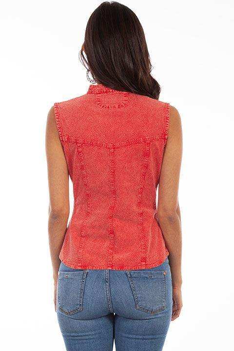 Scully BRICK SLEEVELESS BLOUSE PERUVIAN COTTON - Scully Leather - Flyclothing LLC