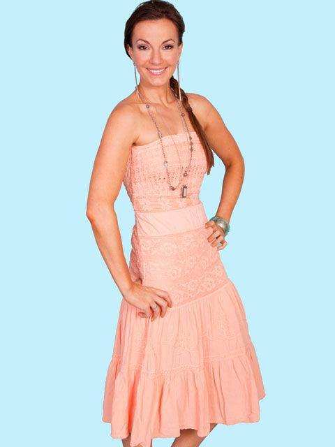 Scully PEACH TUBE TOP DRESS (XXS-XXXS) - Scully Leather - Flyclothing LLC