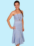 Scully POWDER BLUE TUBE TOP DRESS (XXS-XXXS) - Scully Leather - Flyclothing LLC