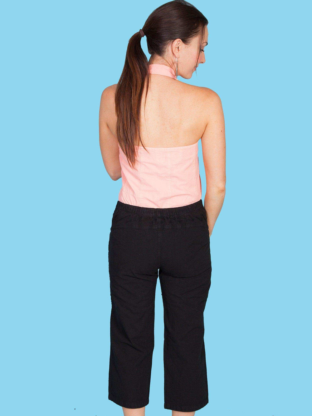 Scully BLACK CAPRI PANT W/DRAWSTRING - Scully Leather - Flyclothing LLC