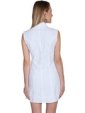 Scully WHITE S/L BUTTON FRONT DRESS - Scully Leather - Flyclothing LLC