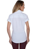 Scully WHITE 2 POCKET BUTTON FRONT BLOUSE - Scully Leather - Flyclothing LLC