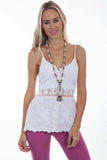 Scully WHITE SPAGHETTI STRAP CAMI - Scully Leather - Flyclothing LLC