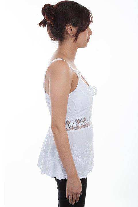 Scully WHITE SPAGHETTI STRAP CAMI - Scully Leather - Flyclothing LLC