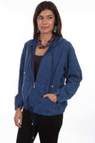 Scully DARK BLUE ZIP FRONT HOODIE - Scully Leather - Flyclothing LLC