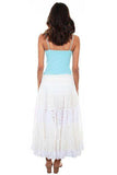 Scully WHITE TIERED LACE SKIRT W/SMOCKED WAIST - Scully Leather - Flyclothing LLC