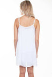 Scully WHITE TIE FRONT DRESS W/ADJ SPAGHETTI STRP - Scully Leather - Flyclothing LLC