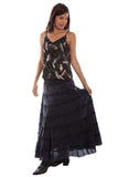 Scully BLACK MULTI PANEL SKIRT - Scully Leather - Flyclothing LLC