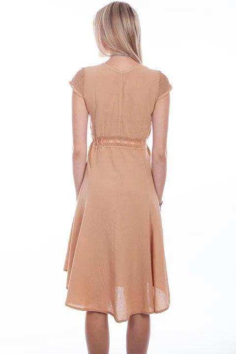 Scully Leather Toast Crochet Cap Sleeve Dress - Scully Leather - Flyclothing LLC