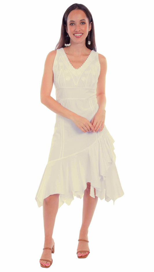 Scully Leather Cantina Vanilla Sleeveless Dress - Scully Leather - Flyclothing LLC