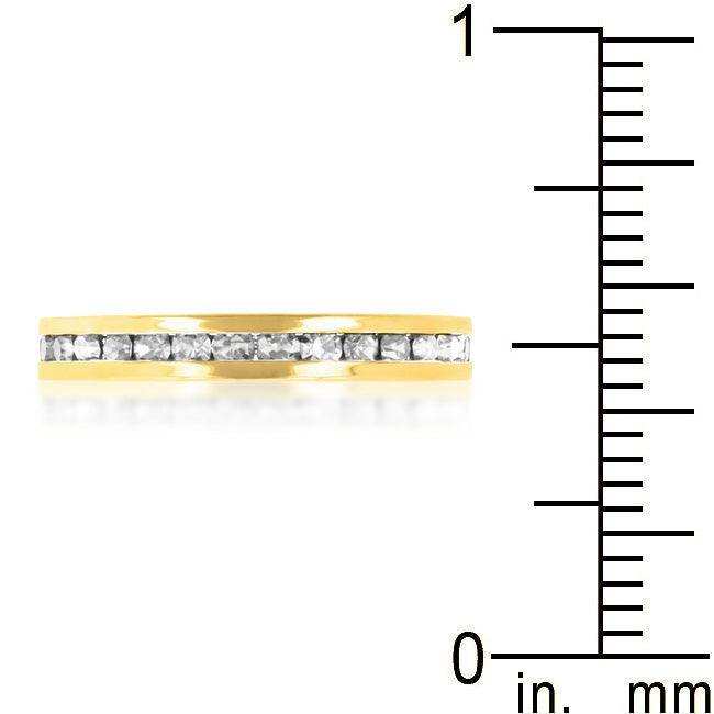 Stylish Stackables Clear Crystal Gold Ring - JGI - Flyclothing LLC