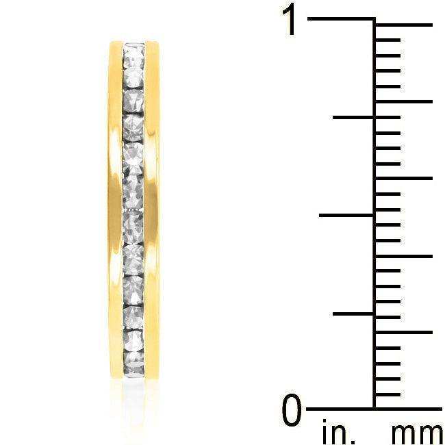 Stylish Stackables Clear Crystal Gold Ring - JGI - Flyclothing LLC