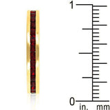 Stylish Stackables with Garnet in Gold Crystal Ring - JGI - Flyclothing LLC