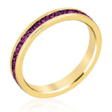 Stylish Stackables with Purple Crystal Ring - JGI - Flyclothing LLC