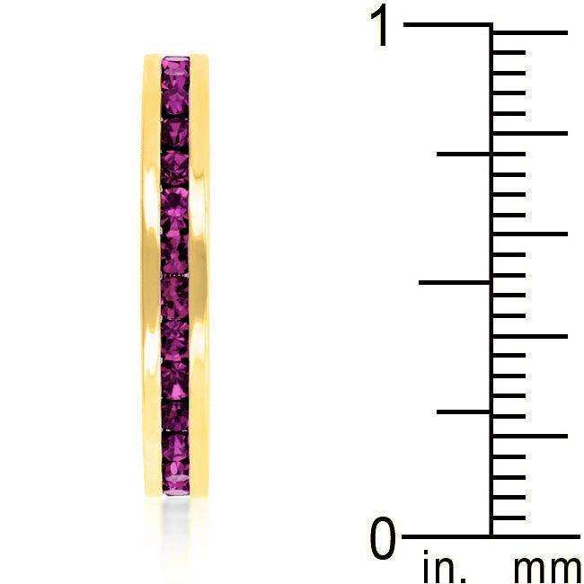 Stylish Stackables with Purple Crystal Ring - JGI - Flyclothing LLC