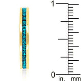 Stylish Stackables Turquoise Crystal Gold Ring - JGI - Flyclothing LLC