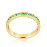 Stylish Stackables Peridot Crystal Gold Ring - JGI - Flyclothing LLC
